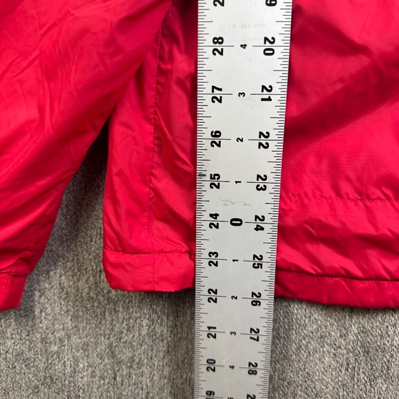 Lacoste Soft Shell High Neck Red Jacket Packable Hood Women's Size 44 (US L) - Picture 11 of 11